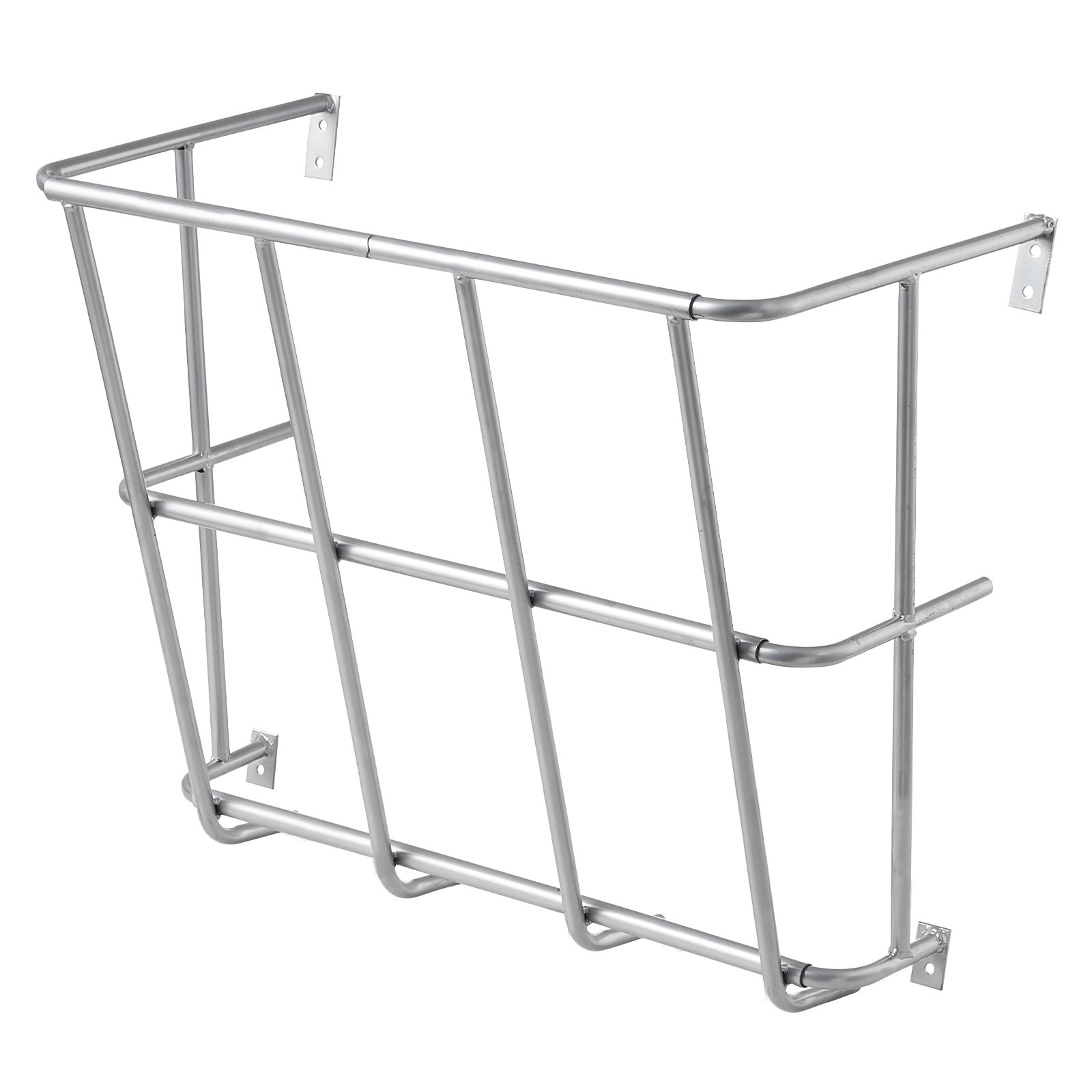 VEVOR Livestock Hay Feeder, 18.5 Gallons Large Capacity, Heavy-Duty Steel Goat Hay Rack, 24.4" Long Wall Mounted Horse Hay Holder, Multiple Sided Feeding Rack for Sheep Farm Livestock Indoor Outdoor