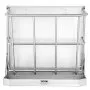 VEVOR Goat Hay Feeder, 21 Gallons Large Capacity, 2 in 1 Hay and Grain Feeder, Wall Mounted Livestock Feeder with Feed Tray, Multiple Sided Goat Hay Rack, Sturdy Steel Hay Rack for Sheep Horses