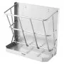 VEVOR Goat Hay Feeder, 21 Gallons Large Capacity, 2 in 1 Hay and Grain Feeder, Wall Mounted Livestock Feeder with Feed Tray, Multiple Sided Goat Hay Rack, Sturdy Steel Hay Rack for Sheep Horses