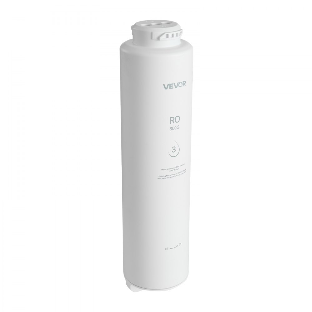 VEVOR Reverse Osmosis System 800 GPD 10-Stage RO Replacement Cartridge, Water Filter Replacement for 24 Months, Reduces TDS and Lead, Compatible with SS-201 & SS-202 under Sink Water Filter Systems