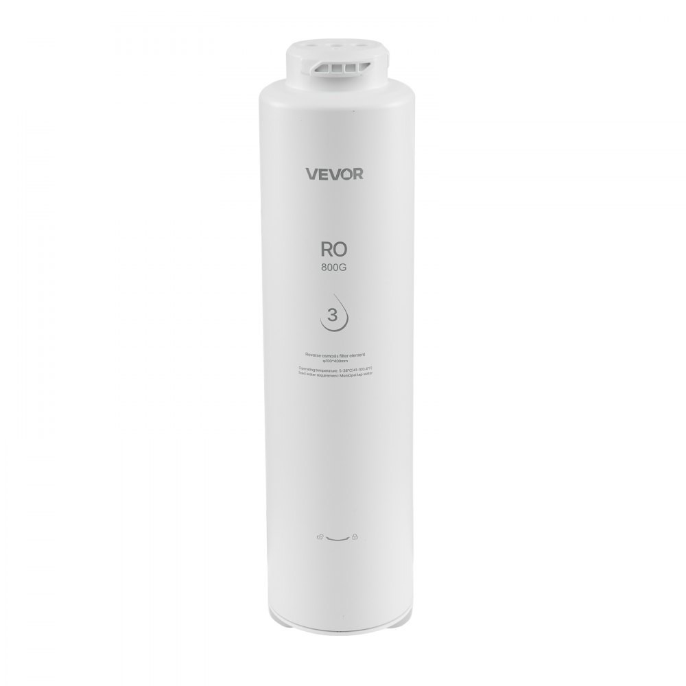 VEVOR Reverse Osmosis System 800 GPD 10-Stage RO Replacement Cartridge, Water Filter Replacement for 24 Months, Reduces TDS and Lead, Compatible with SS-201 & SS-202 under Sink Water Filter Systems