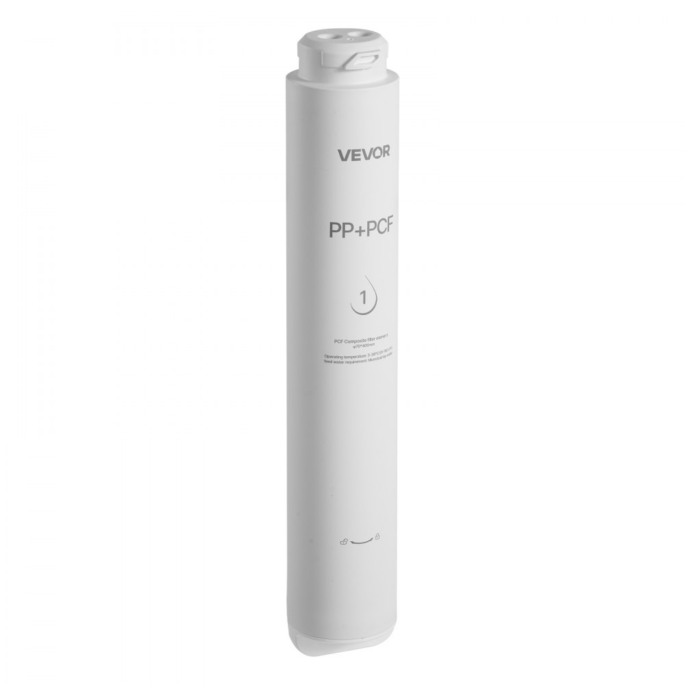 VEVOR Reverse Osmosis System PCF Pre-Composite Replacement Filter Cartridge, Easy Replacement for 12 Months, Reduces Chlorine, Compatible with RO System SS-201/SS-202/SS-203/SS-204/SS-205/SS-206 Units