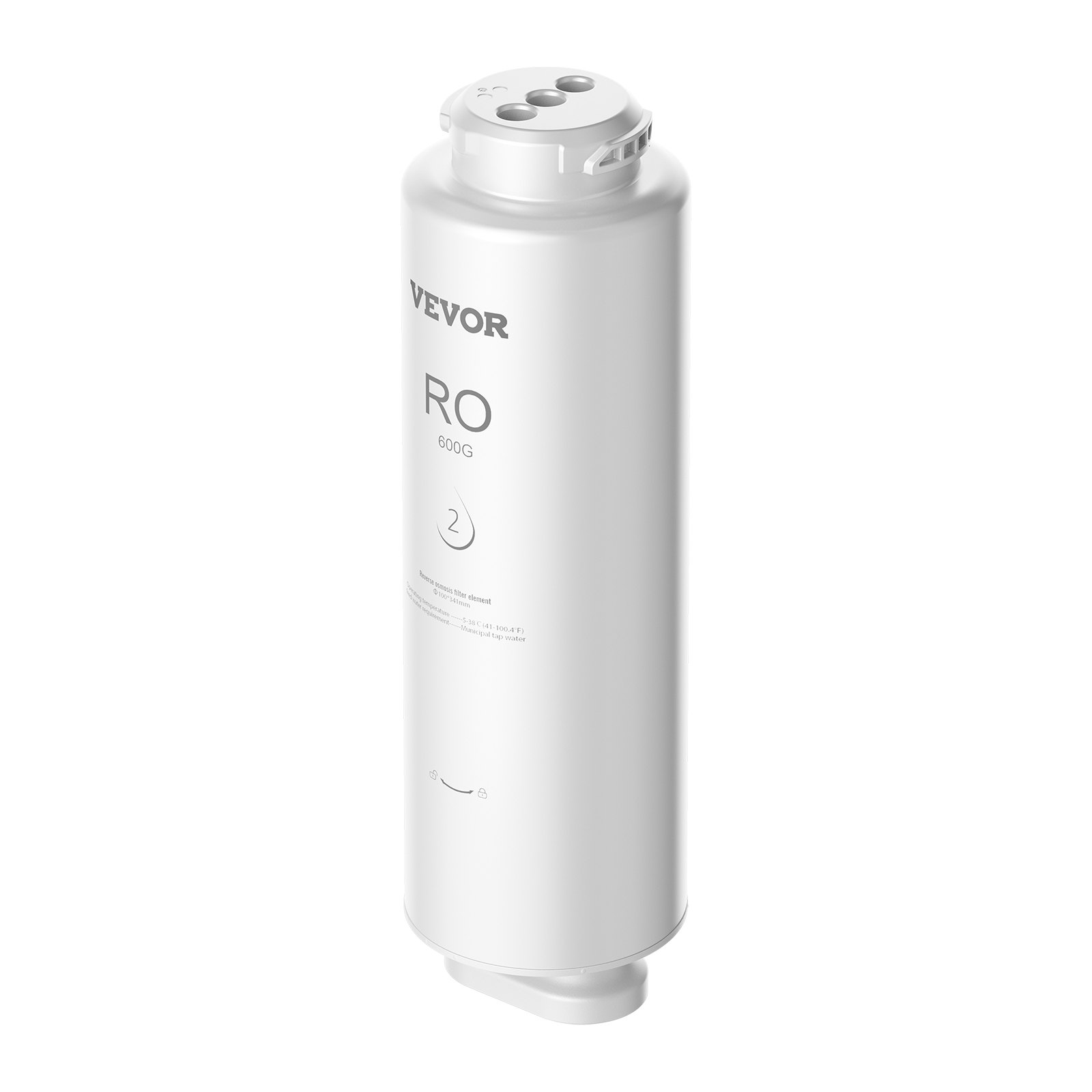 Sistema de ósmosis inversa VEVOR, repuesto de filtro de agua de ósmosis inversa de 10 etapas y 600 GPD, cartucho de filtro de ósmosis inversa con 24 meses de vida útil, reduce el plomo y el cloro, compatible con el filtro de agua bajo fregadero SS-003.