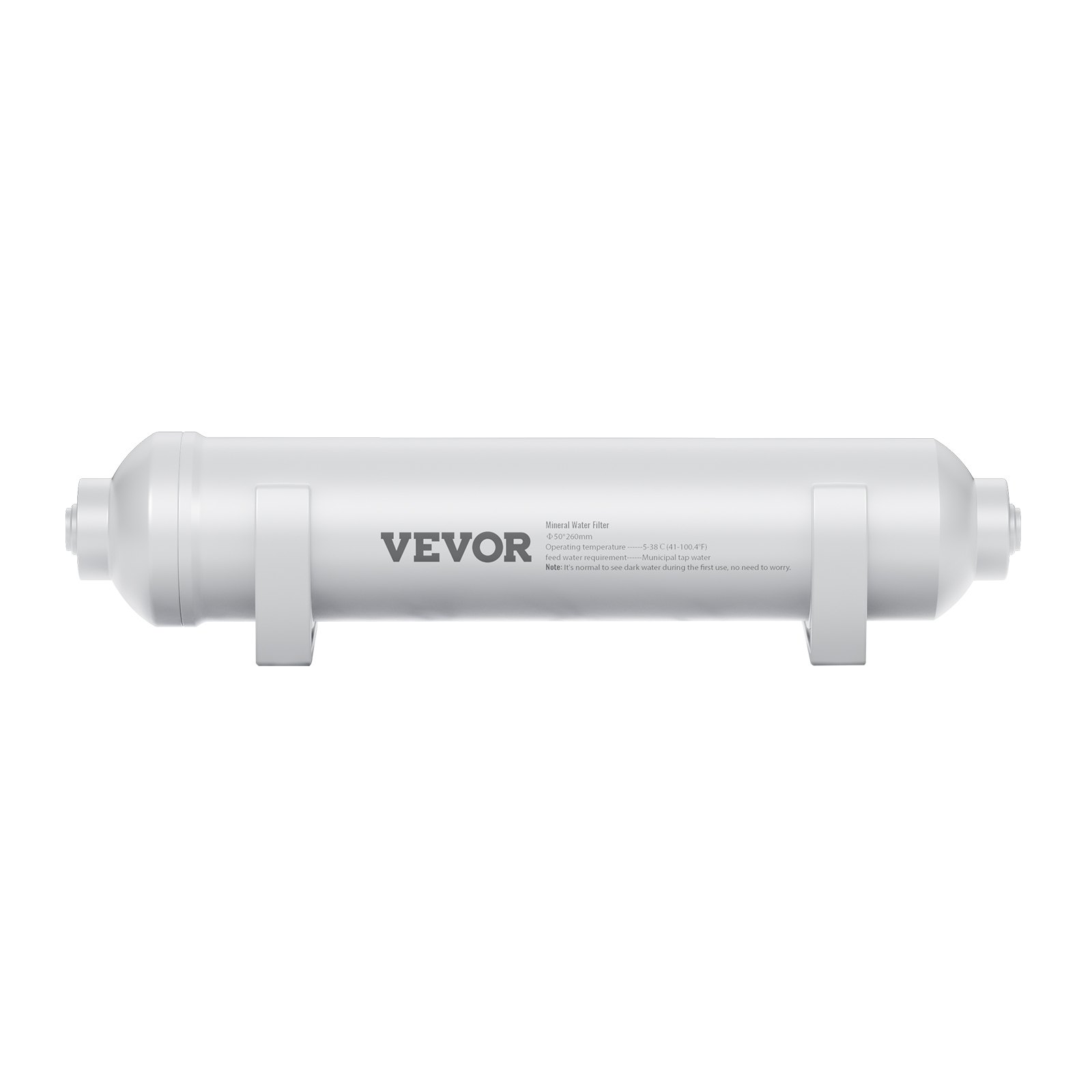 VEVOR Remineralization Filter, 1100 Gallons Remineralization Water Filter Replacement, 1/4" Quick Connect Mineral Filter, Restore Essential Minerals for Water Purifier, Under Sink Water Filter System