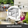 100x60cm Kitchen Sink W/ Right Hand Platform Freestanding Wash Table W/ Strainer