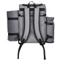 VEVOR Picnic Backpack, Beach Picnic Backpack Bag for 4 Person with Insulated Cooler Compartment, Detachable Bottle/Wine Holder, Lightweight Blanket, Plates and Cutlery Set for Hiking & Camping, Grey