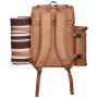 VEVOR Picnic Backpack, Beach Picnic Backpack Bag for 4 Person with Insulated Cooler Compartment, Detachable Bottle/Wine Holder, Lightweight Blanket, Plates and Cutlery Set for Hiking & Camping, Brown