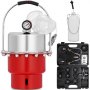 VEVOR brake bleeder tool kit with pressure gauge and storage case.