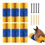 VEVOR Livestock Scratching Brush, 6 Pcs Horse Brush with 12 Screws, 20 x 7.5 in Cow Scratcher, for Back Itch Relief & Keep Cleaning, Grooming & Scratching Post Brush for Horse, Pig, Cattle Supplies