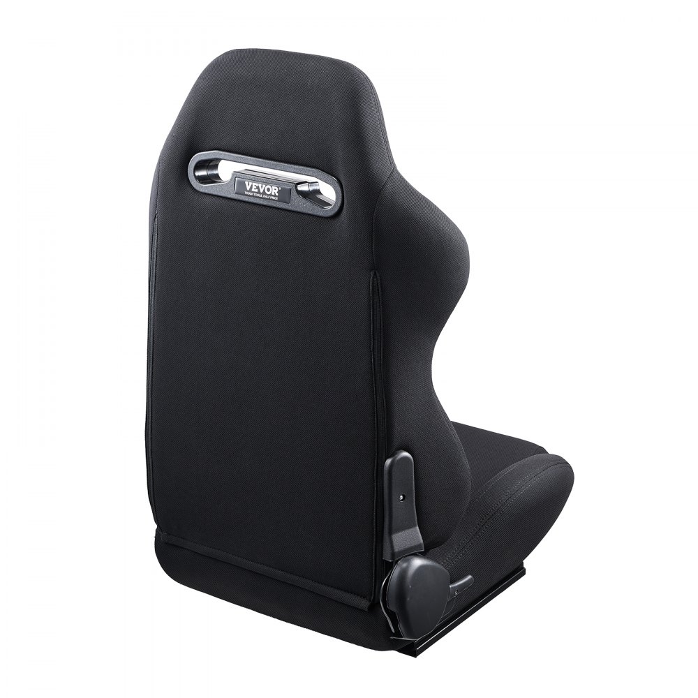 VEVOR Racing Seat, 2 Set, Adjustable Racing Cockpit with Wide Angle Reclining & High-Resilience Foam, Comfortable Racing Chair with Polyester Fabric & Q235B Slider, Fit for Racing Cars & Go-Karts