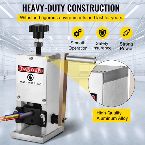 VEVOR Wire Stripping Tool 1.5-25mm Cable Wire Stripping Machine  with 1 Cutting Blade Wire for Cutting and Stripping Scrap Copper Wire