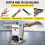 VEVOR Manual Wire Stripping Machine 0.06-0.98 inches, Wire Stripper Machine with Hand Crank Portable, Wire Stripping Tool Aluminum Construction,for Scrap Copper Recycling