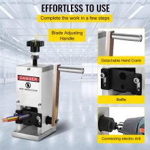VEVOR Wire Stripping Tool 0.06-0.98 Inch Cable Wire Stripping 1 Cutting Blade Wire for cutting and Stripping Scrap Copper Wire