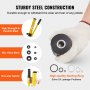 VEVOR 10 Ton Hydraulic Knockout Punch Kit, 1/2" to 2" Conduit Hole Cutter Set, KO Tool Kits with Puncher 6 Piece, Metal Sheet Driver Tools, For Aluminum, Brass, Stainless Steel, Fiberglass and Plastic