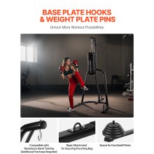 Heavy Duty Punching Bag Frame Boxing Punching Stand Steel for Gym Fitness