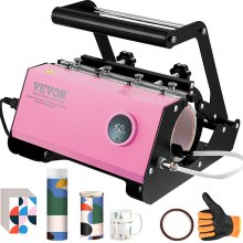 VEVOR Mug Heat Press, 11oz-15oz Coffee Mugs Tumblers, Mini Cup Press Machine,  DIY Sublimation Blanks, Handheld Lightweight Presser as Holiday Gift  Present, with Tape Gloves Accessories