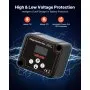 VEVOR Dual Battery Isolator Kit, 12V 140 Amp 20 ft 6AWG, Manual and Automatic VSR Voltage Sensitive Relay with Voltmeter, LCD Screen, Smart Battery Isolator, Compatible with Lithium Batteries, for UTV