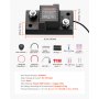 VEVOR Dual Battery Isolator Kit, 12V 80 Amp 2 ft 6 AWG, Manual / Automatic VSR Voltage Sensitive Relay with Voltmeter, LCD Screen, Smart Battery Isolator, Compatible with Lead-Acid Batteries, for UTV