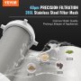 VEVOR Spin Down Filter, 40 Micron Whole House Sediment Filter for Well Water, 3/4" G-M + 1" G-M, 4 T/H High Flow Rate, for Whole House Water Filtration Systems, Well Water Sediment Filter