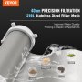 VEVOR Spin Down Filter, 40 Micron Whole House Sediment Filter for Well Water, 3/4"(1.9 cm) G-M + 1"(2.5 cm) G-M + 3/4"(1.9 cm) G-F, 4 T/H High Flow Rate, for Whole House Water Filtration Systems, Well Water Sediment Filter