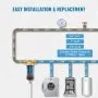 VEVOR Spin Down Filter, 40 Micron Whole House Sediment Filter for Well Water, 3/4"(1.9 cm) G-M + 1"(2.5 cm) G-M + 3/4"(1.9 cm) G-F, 4 T/H High Flow Rate, for Whole House Water Filtration Systems, Well Water Sediment Filter