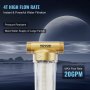 VEVOR Spin Down Filter, 40 Micron Whole House Sediment Filter for Well Water, 3/4" G-F + 1" G-M, 4 T/H High Flow Rate, for Whole House Water Filtration Systems, Well Water Sediment Filter