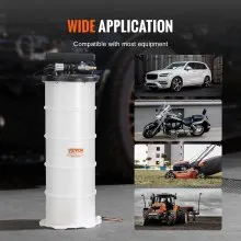 VEVOR Fluid Extractor, 1.74 Gallons (6.5 Liters), Pneumatic/Manual Oil Changer Vacuum Fluid Extractor with Dipstick and Suction Hose, Oil Extractor Change Pump for Automotive Fluids Vacuum Evacuation