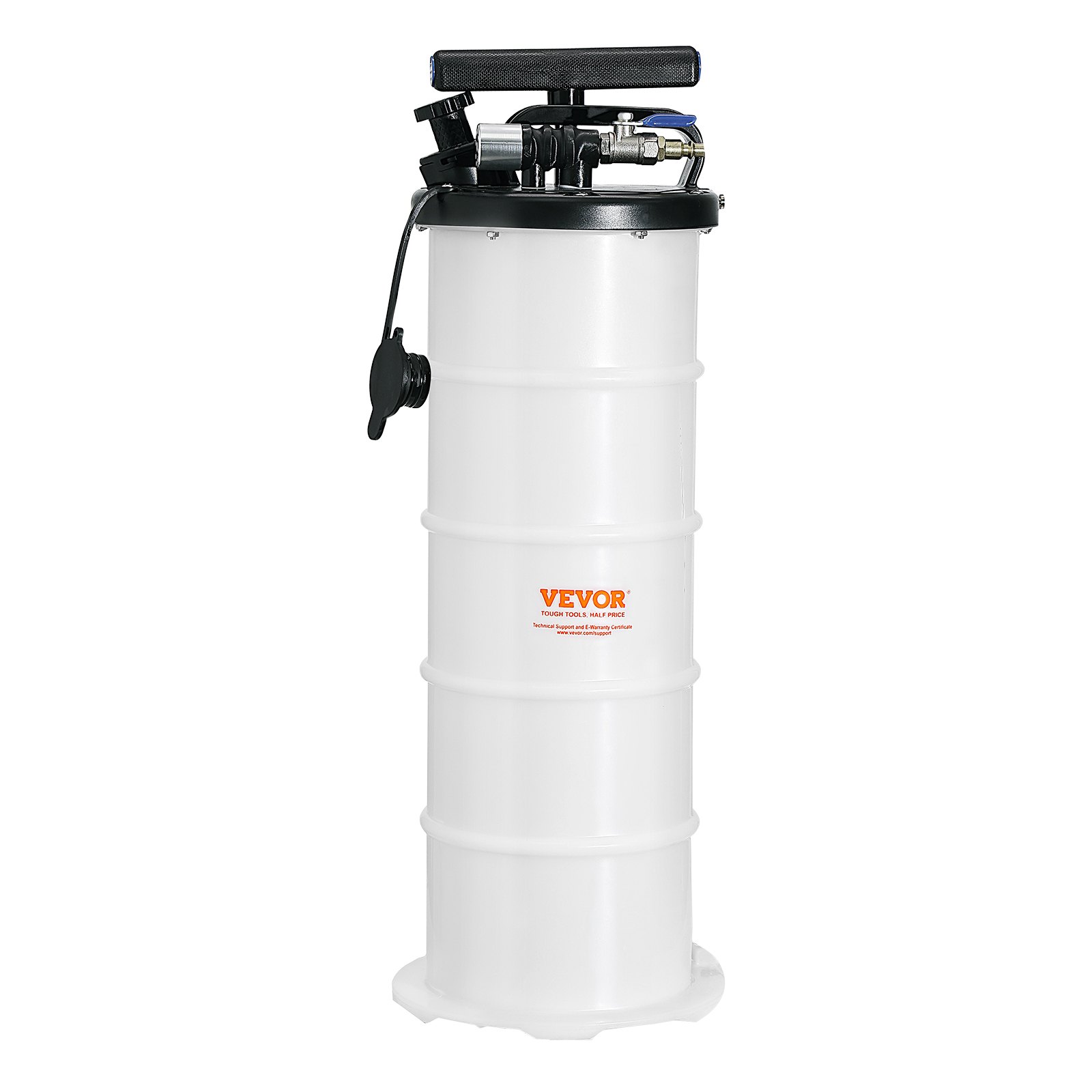 VEVOR Fluid Extractor, 1.74 Gallons (6.5 Liters), Pneumatic/Manual Oil Changer Vacuum Fluid Extractor with Dipstick and Suction Hose, Oil Extractor Change Pump for Automotive Fluids Vacuum Evacuation
