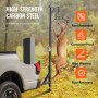 VEVOR Hitch Mounted Deer Hoist, 400 lbs Load Capacity, Hitch Game Hoist, Truck Hitch Deer Hoist with Winch Lift Gambrel Set, 2-inch Hitch Receiver, Foot Base, Adjustable Height and 360 Degrees Swivel