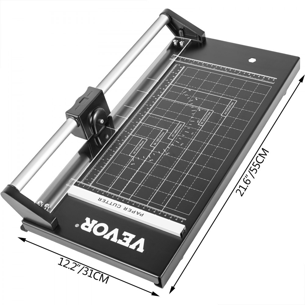 VEVOR Precision Paper Trimmer Rotary Paper Trimmer 14 Inch Manual Paper Cutter