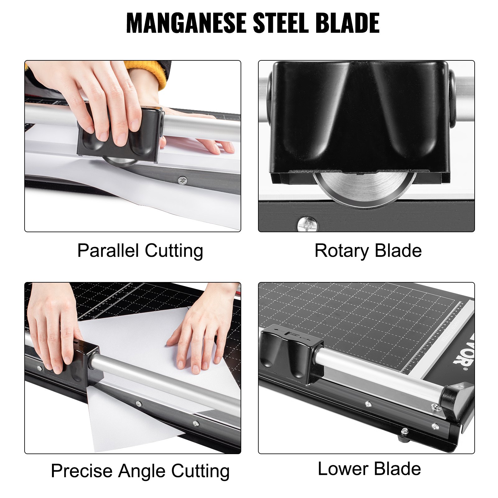 VEVOR 36 Inch Sharp Photo Paper Cutter Manual Precision Rotary Paper Trimmer