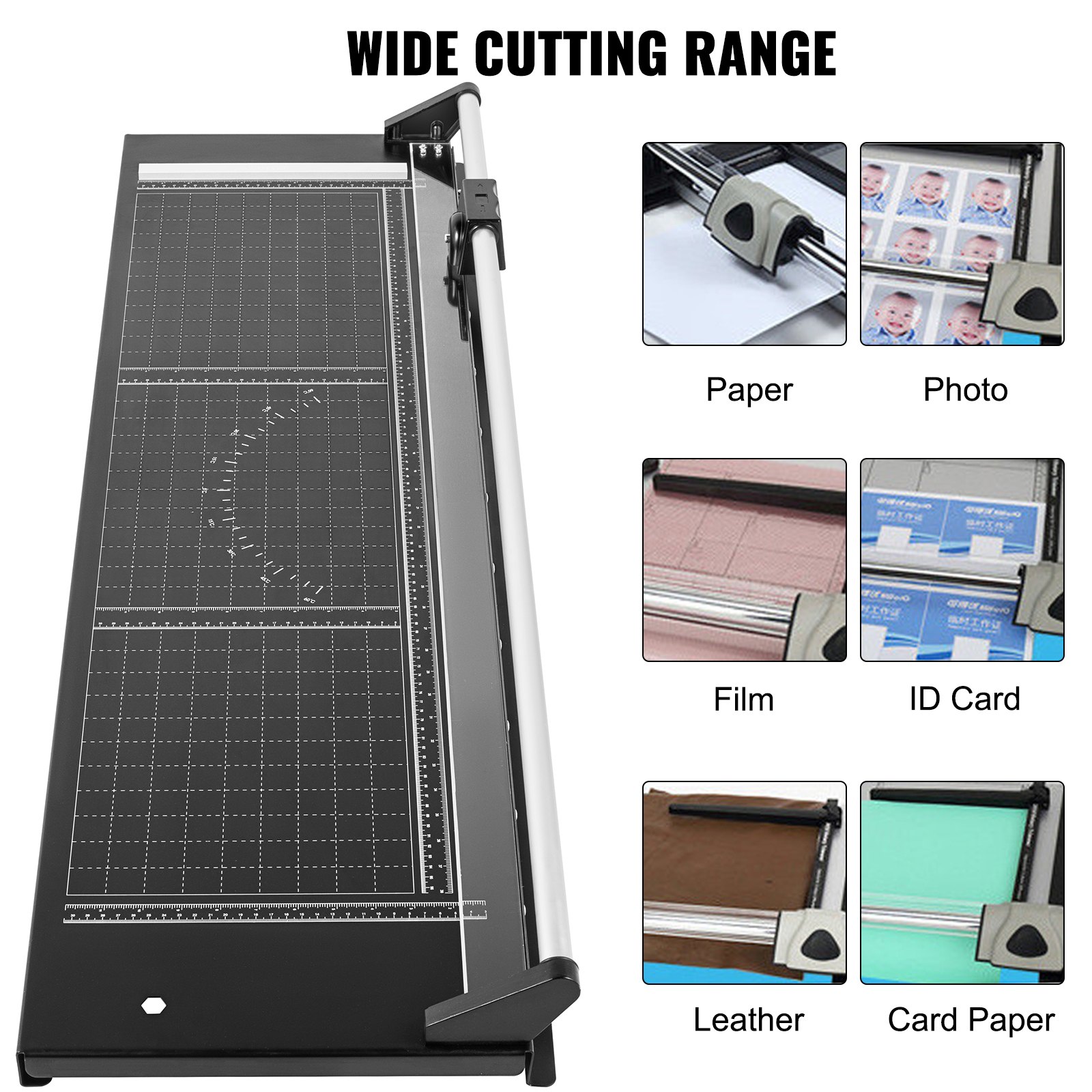 VEVOR 36 Inch Sharp Photo Paper Cutter Manual Precision Rotary Paper Trimmer
