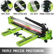 VEVOR 39-Inch Tile Cutter Manual Tile Score Cutter, with Tungsten Carbide Scoring Wheel Professional Vinyl Plank Cutter, Adjustable Laser Guide for  Precision Cutting Porcelain Ceramic Floor Tiles