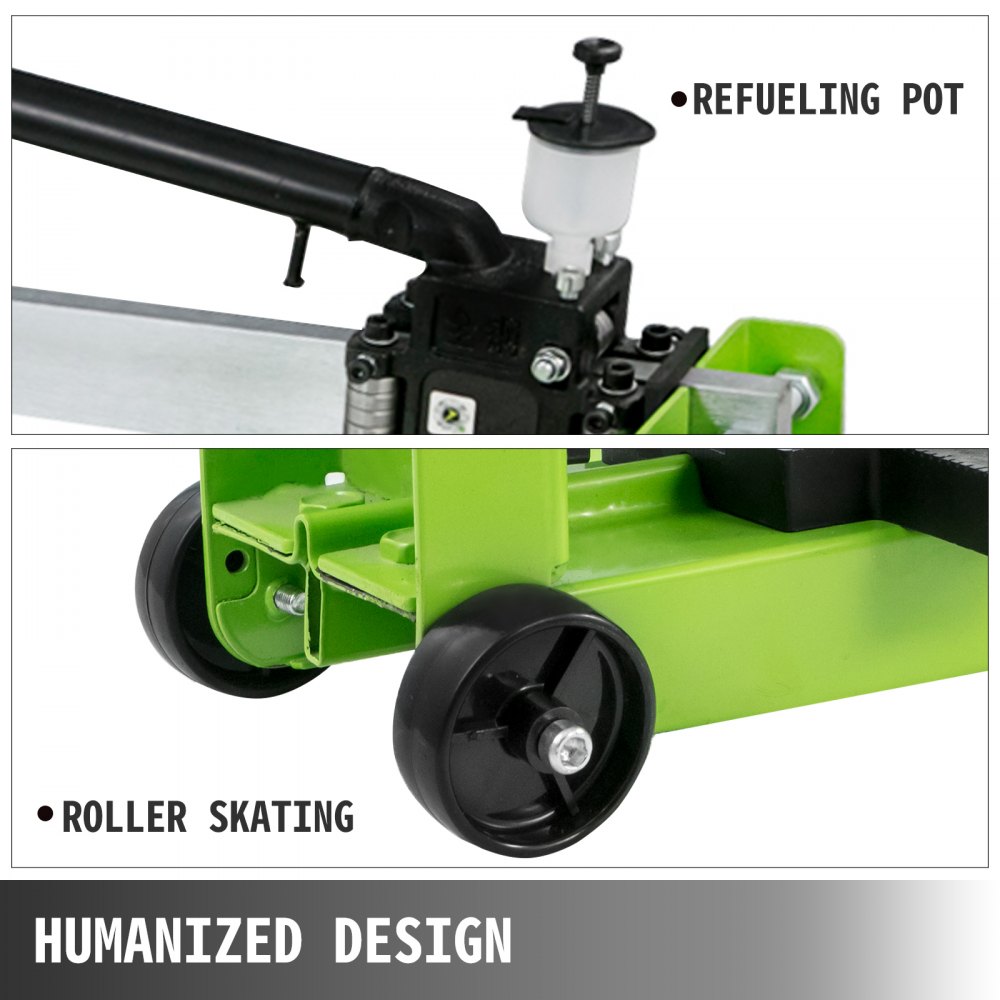 VEVOR Tile Cutter Manual Green Tile Score Cutter, with Tungsten Carbide Scoring Wheel, Professional Vinyl Plank Cutter, Adjustable Laser Guide for  Precision Cutting Porcelain Ceramic Floor Tiles