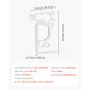 VEVOR Christmas Light Clips, 200 Pack, Weatherproof Holiday Outdoor Lighting Hanging Hooks, Mount to Shingles & Gutters, for C3, C4, Mini, Outside String Lights, Christmas Decoration, No Tool Required