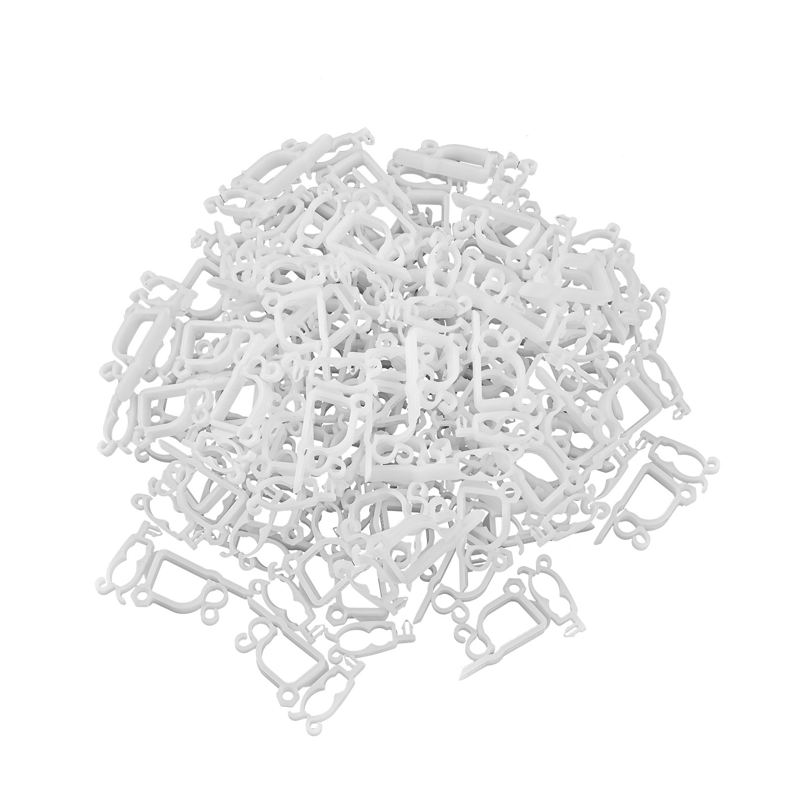 VEVOR Christmas Light Clips, 200 Pack, Weatherproof Holiday Outdoor Lighting Hanging Hooks, Mount to Shingles & Gutters, for C3, C4, Mini, Outside String Lights, Christmas Decoration, No Tool Required