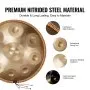 VEVOR Handpan Drum 55.9 cm 9 Notes D Minor Steel Hand Drum with Mallets for Adult