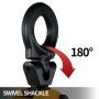 VEVOR lifting clamp with a 180° swivel shackle for versatile lifting.