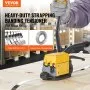 VEVOR Steel Strapping Tool for 1.3-1.9 cm Width, 3-in-1 (Tensioner, Crimper, Cutter) Manual Belt Packaging Banding Machine Packaging Metal Steel Strapping Banding Tool Machine for Stainless Steel Strap