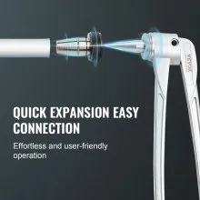 VEVOR Pipe Tube Expander, 1/2", 3/4", 1" OD PEX Tubing Expander, Professional Manual Lever PEX Tools Expander, with 3 Expansion Heads, Pipe Cutter for PEX Tubes