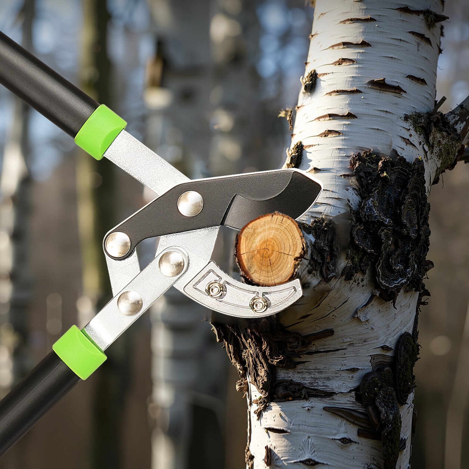 VEVOR Loppers for Tree Trimming, 32 inch Garden Anvil Trimmer with Compound Action, Sharp Steel Blade, Heavy Duty Tree Branch Cutter Up to 2 inch Dia Cut Capacity, Ergonomically Designed Handles