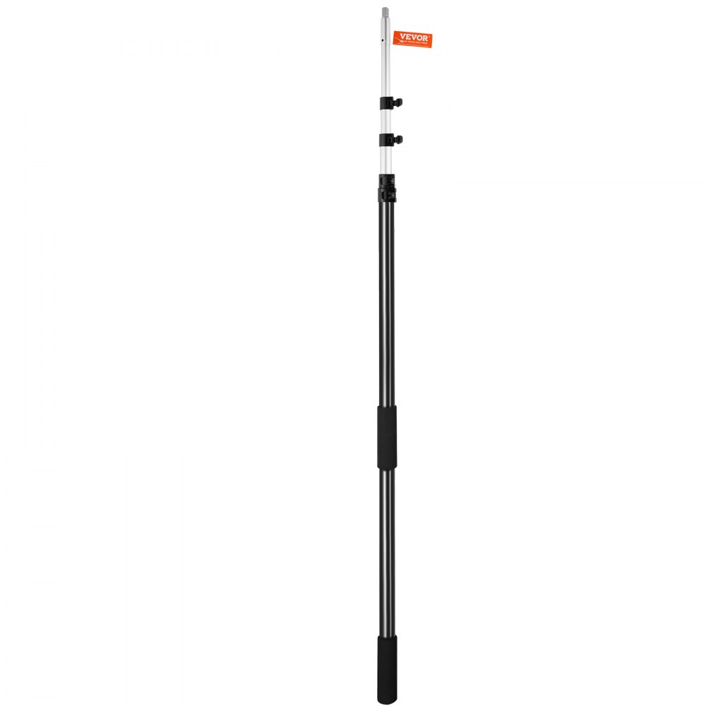 VEVOR manual pole saw with adjustable telescoping handle and two black knob locks for stability.