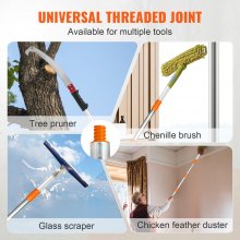 VEVOR Manual Pole Saw Extendable Tree Pruner 1.4 m-3 m Aluminum Alloy Pole