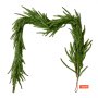 VEVOR Christmas Garland, 1524 mm Realistic Norfolk Pine Garland, Evergreen Real Touch Artificial Faux Greenery Garlands, for Holiday Indoor Outdoor Xmas Decoration on Table, Mantel, and Fireplace