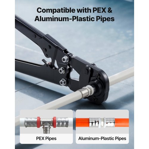 VEVOR Hydraulic Crimping Tool 6T, Press Pliers 16 20 25 32MM, U shaped/TH Shaped Pipe Crimping Pliers, Hand Held Press Pliers PE X Crimping Tool for Composite Pipes PEX | VEVOR EU VEVOR Hydraulic Crimping Tool 6T, Press Pliers 16 20 25 32MM, U shaped/TH Shaped Pipe Crimping Pliers, Hand Held Press Pliers PE X Crimping Tool for Composite Pipes PEX | VEVOR EU