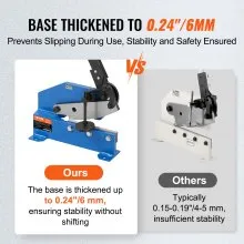 VEVOR 8" Manual Hand Plate Shear for Metal Sheet Processing, HS-8 Benchtop Cutter with Q235 Material, for Crafts Thick Steel Crafting, Heavy Duty Roll Press Machine for Builders, DIY Enthusiasts