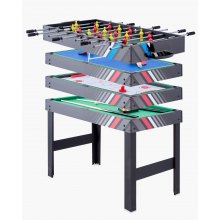 48" Air Hockey Table 4-in-1 Combo Game Table Hockey Foosball Ping Pong Billiard