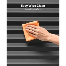 VEVOR Paper Blinds, 6 Pack, 36 in x 72 in, Temporary Blackout Pleated Paper Shades, No Tools No Drilling, Pleated Blinds with Adhesive, Easy to Cut and install, for Indoor Windows, Kitchen, Bedroom