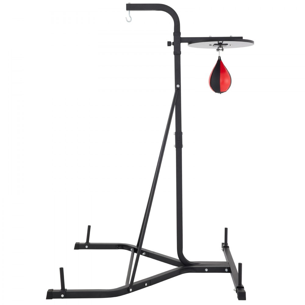 VEVOR heavy bag stand with punch bag platform and sturdy frame.