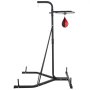 VEVOR heavy bag stand with punch bag platform and sturdy frame.